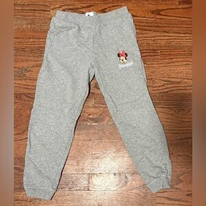 Disney Gray Sweatpants with Minnie Mouse Design